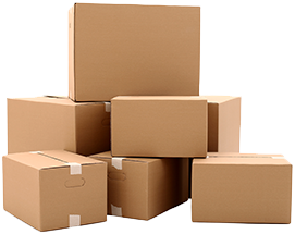 Shipping solutions - a stack of boxes